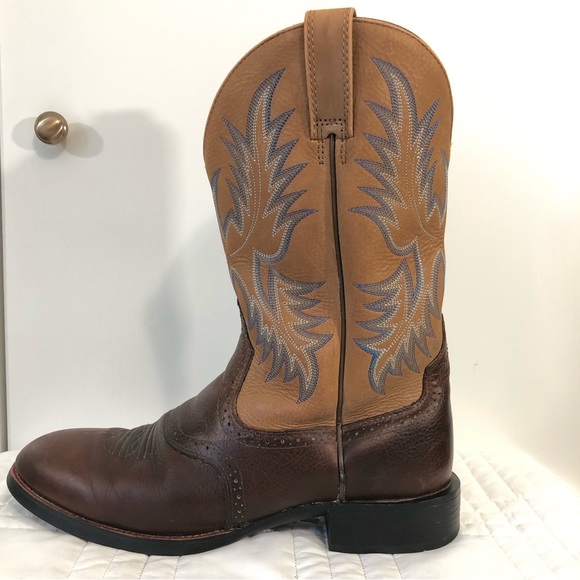 Ariat Heritage Stockman Barrel Brown Boot. Size 11.5D main image 5